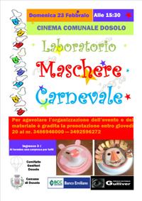 LABORATORIO MASCHERE CARNEVALE